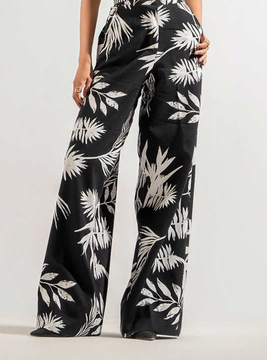 Monochrome Garden Pants