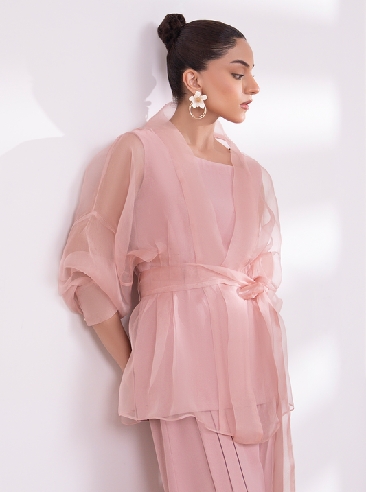 Blush Pink Organza Jacket