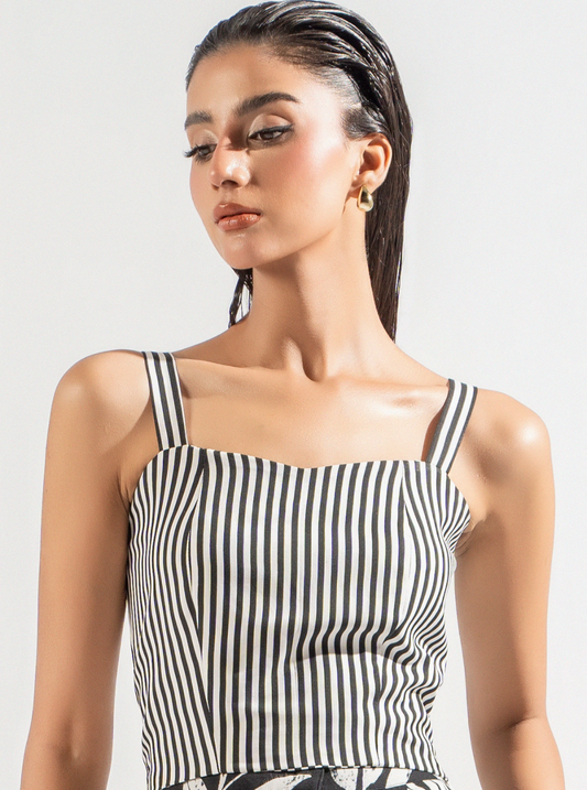 Monochrome Garden Striped Tube