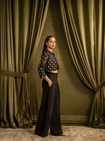 Dot Fit Co-Ord Crop Jacket