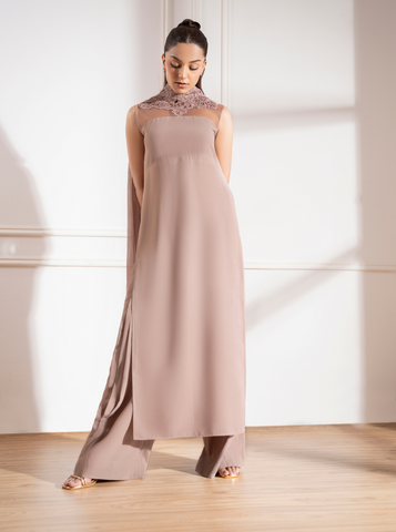 Ivory Nude Dupatta
