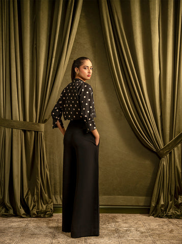 Dot Fit Co-Ord Crop Jacket