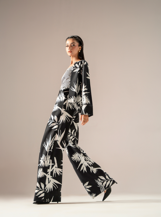 Monochrome Garden Pants