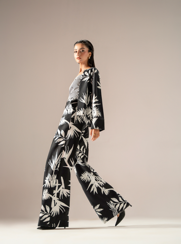 Monochrome Garden Pants