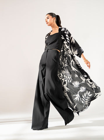 Plain Black Boski Linen Tube