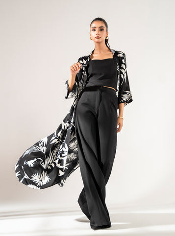 Plain Black Boski Linen Tube