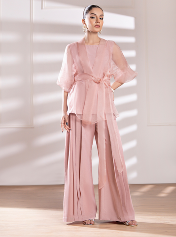 Blush Pink Organza Jacket