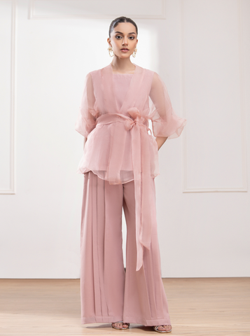 Blush Pink Organza Jacket