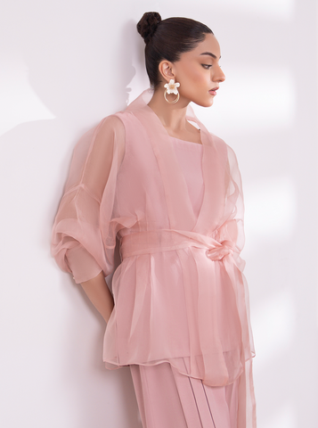 Blush Pink Organza Jacket